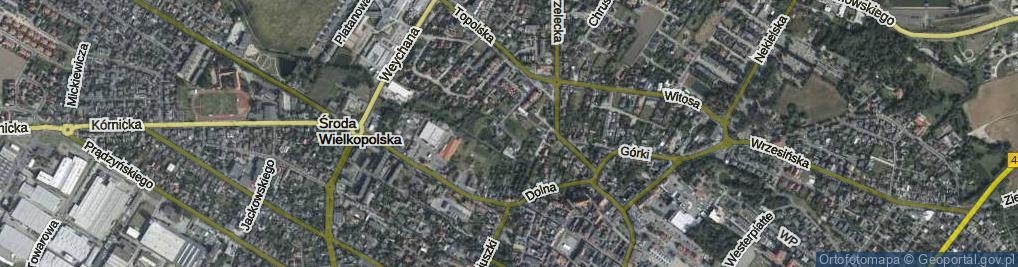 Zdjęcie satelitarne 1 Kompanii Średzkiej ul.